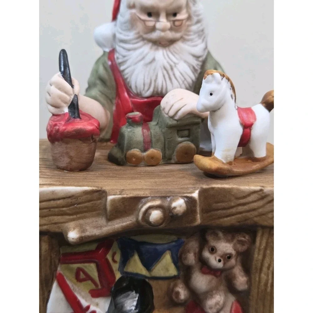 VtG Enesco Christmas Santa Claus Shoppe Musical Cantique De Noel 1985‎ Working